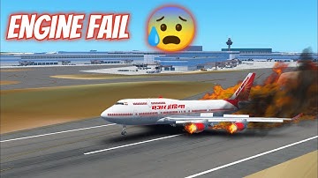 Plane Crash Landing 🔥. Infinite Flight Simulator Gameplay | Infinite Flight | Plane Crash Video
