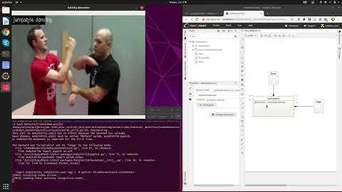 Human activity detection from a video stream and automatic data integration in an UML class diagram