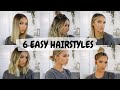 6 EASY HAIRSTYLES FOR SHORT / MID LENGTH HAIR | ALEXXCOLL