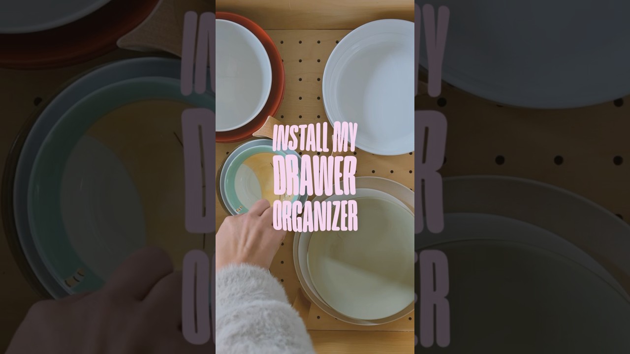 slowly but surely making life more convenient #drawerorganization #kitchenorganization #pegboard