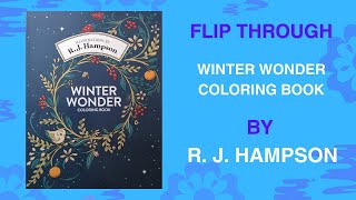 NEW! Winter Wonder by R. J. Hampson | Cozy Whimsical Coloring Book Flip Through #flipthrough