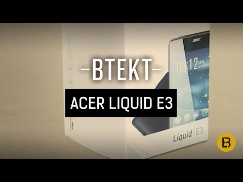 Acer Liquid E3 unboxing video