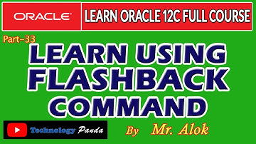Oracle Tutorials || FLASHBACK COMMAND AFTER DROP by Mr. Alok