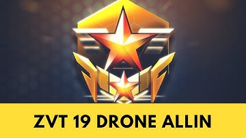 StarCraft 2: ZvT - 19 Drone Allin - Easy Wins