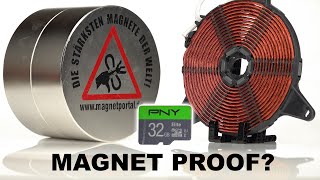 SD Card vs. Monster Magnet and Induction Cooker (2000W AC electromagnet)