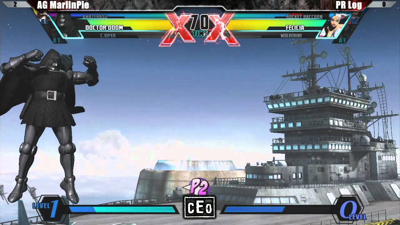 Is MarlinPie FORREAL?!?!?! UMVC3 MCZ AG MarlinPie vs PR Rog - CEO 2012 Tournament