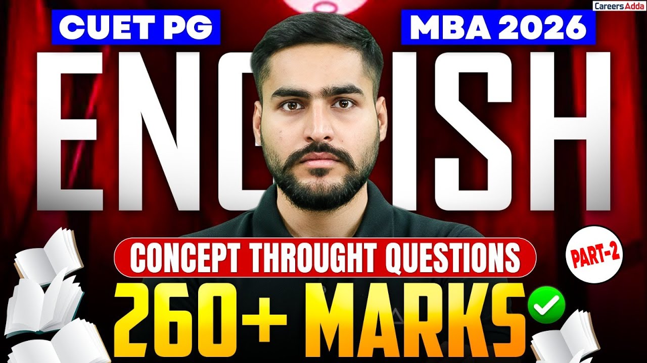 CUET PG MBA 2026 🔥 | English CTQ (Concept Through Questions) | 260+ Marks पक्के | PART- 2