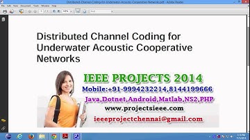 Distributed Channel Coding for Underwater Acoustic Cooperative Networks