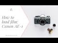 How to load 35mm film into a Canon AE-1