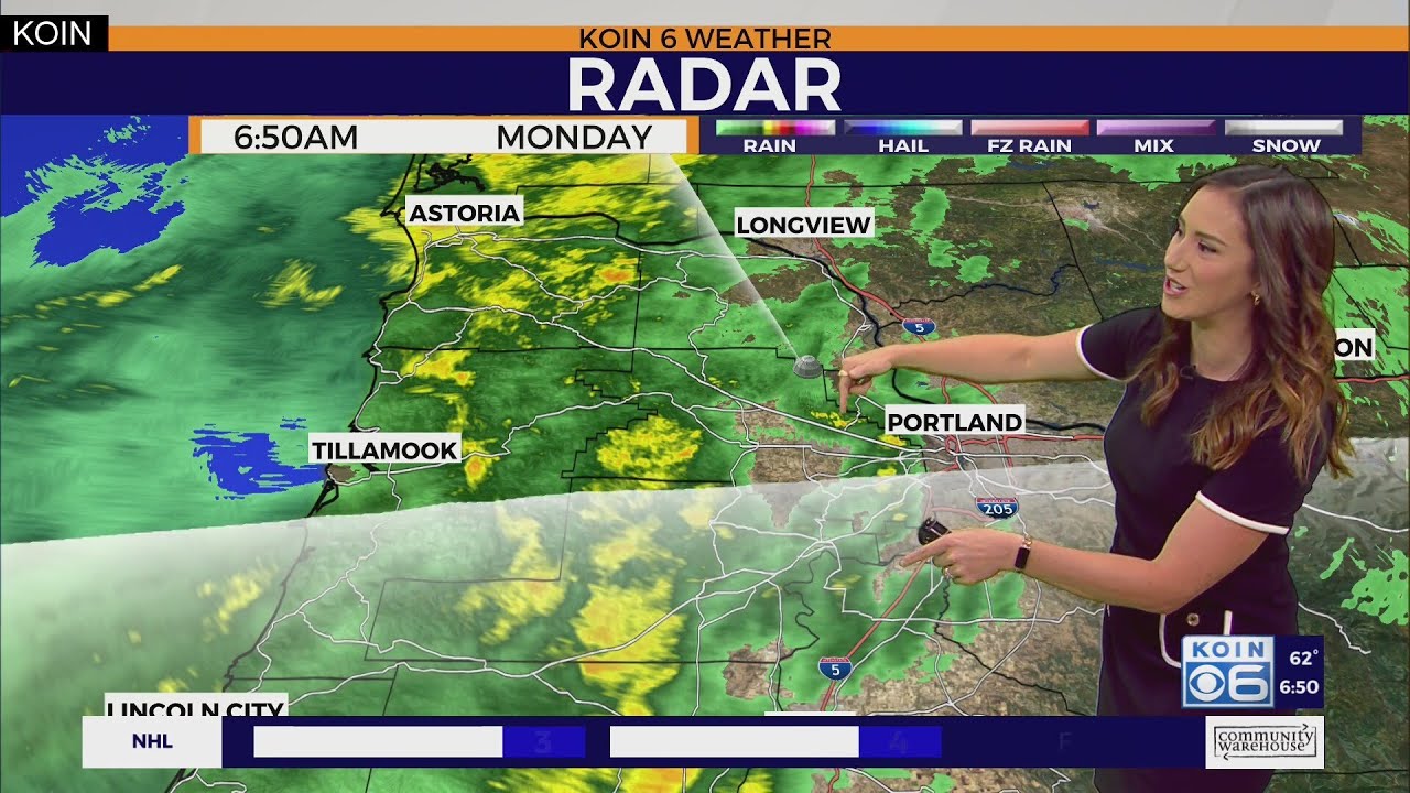 Rainy & cooler Fall weather arrives in Portland Monday