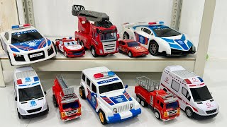 Collection toys, Police car toys, Fire truck ambulance and Police car collection