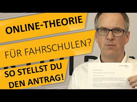 Online-Theorie für Fahrschulen? So stellst du den Antrag!