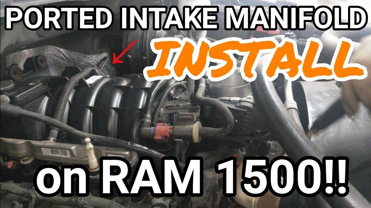 RAM 1500 PORTED Intake Manifold and WIDEBAND INSTALL!! - YouTube