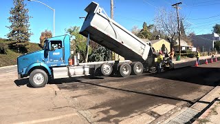 A day in the life of a dump truck owner. Let's go paving!