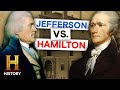 Jefferson and Hamilton Political Conflicts