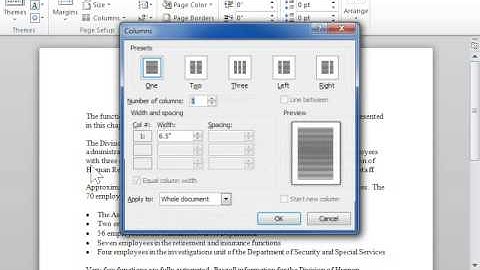 Lay Out Text in a Newsletter-Style Document - Word 2010
