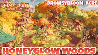 HONEYGLOW WOODS DROWSYBLOOM ACRE BUILD | Disney Dreamlight Valley | Winnie the Pooh