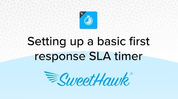 Setting up a basic first response SLA timer with the SweetHawk Timers app for Zendesk
