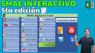 smae 5ta edición interactivo en Excel | búsqueda fácil y rápido de los alimentos