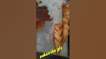 making waffle cone #shorts #short #youtubeshorts #icecream #icecreamrolls
