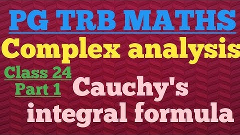 PG TRB MATHS Cauchy