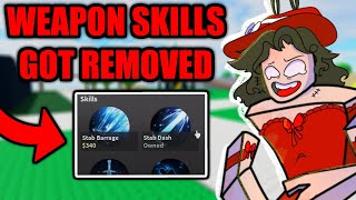 WEAPON SKILLS GOT REMOVED FROM COMBAT WARRIORS.. | Roblox