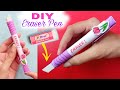 Homemade eraser pen with paper  how to make eraser at home diy eraser pen paper crafts for school