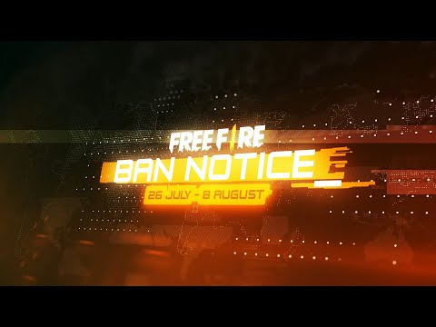 FREE FIRE BAN NOTICE