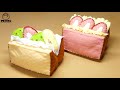 フェルトのふにゃふにゃアニメ「シフォンケーキ」【Felt sewing toy】「Chiffon cake」