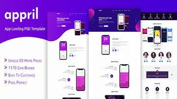 Appril - app landing PSD Template | Themeforest Website Templates and Themes