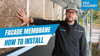 How to Install a Breathable Facade Membrane (Open Joint Cladding) - Majvest 700 SOB