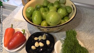 Маринованные зеленые помидоры за 24 часа - Как мариновать зеленые помидоры Маринованные зеленые помидоры за 24 часа - Как мариновать зеленые помидоры