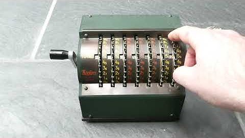 The Högfors Adding Machine