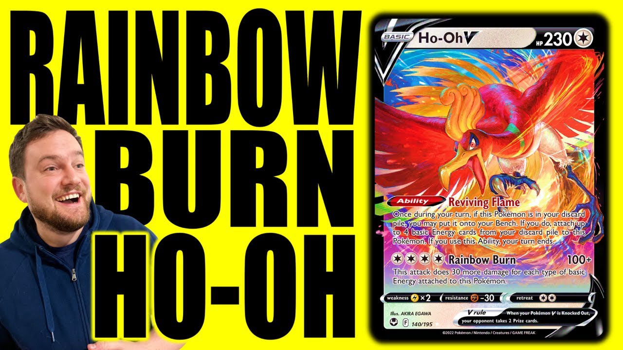 HO-OH V pokemon card