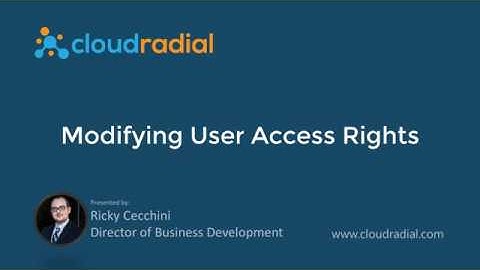 User Access Rights in CloudRadial