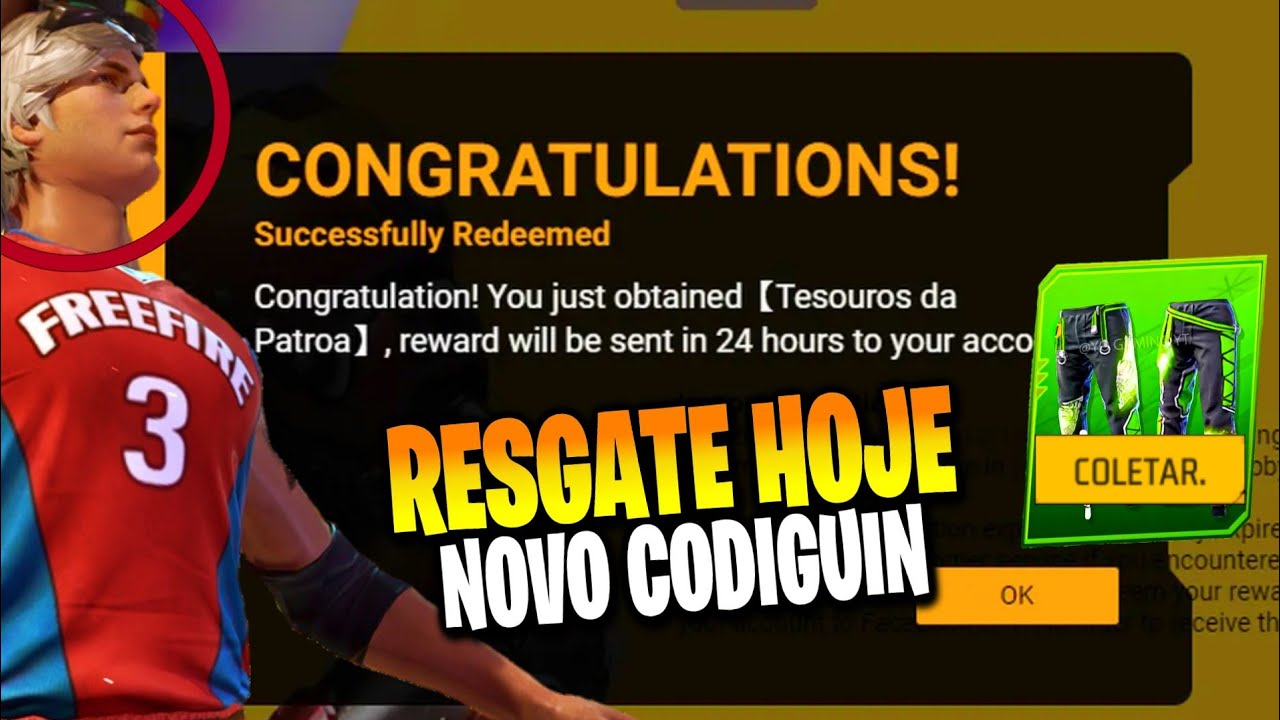 RESGATE AGORA CODIGUIN INFINITO RUSHADÃO QUE TODOS PODEM RESGATAR 2023  INSCRIÇÃO FREE FIRE angelical 