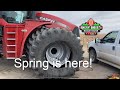 Changing a tire and some spring prep!