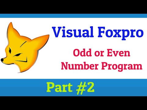 Foxpro Even or Odd Program | Even odd Number Program in Foxpro using iif Function