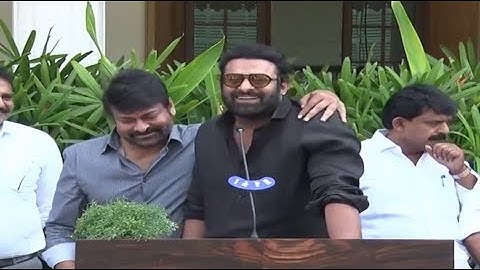 Prabhas Speech After Meeting With AP CM YS Jagan | Prabhas Superb Words About Chiranjeevi