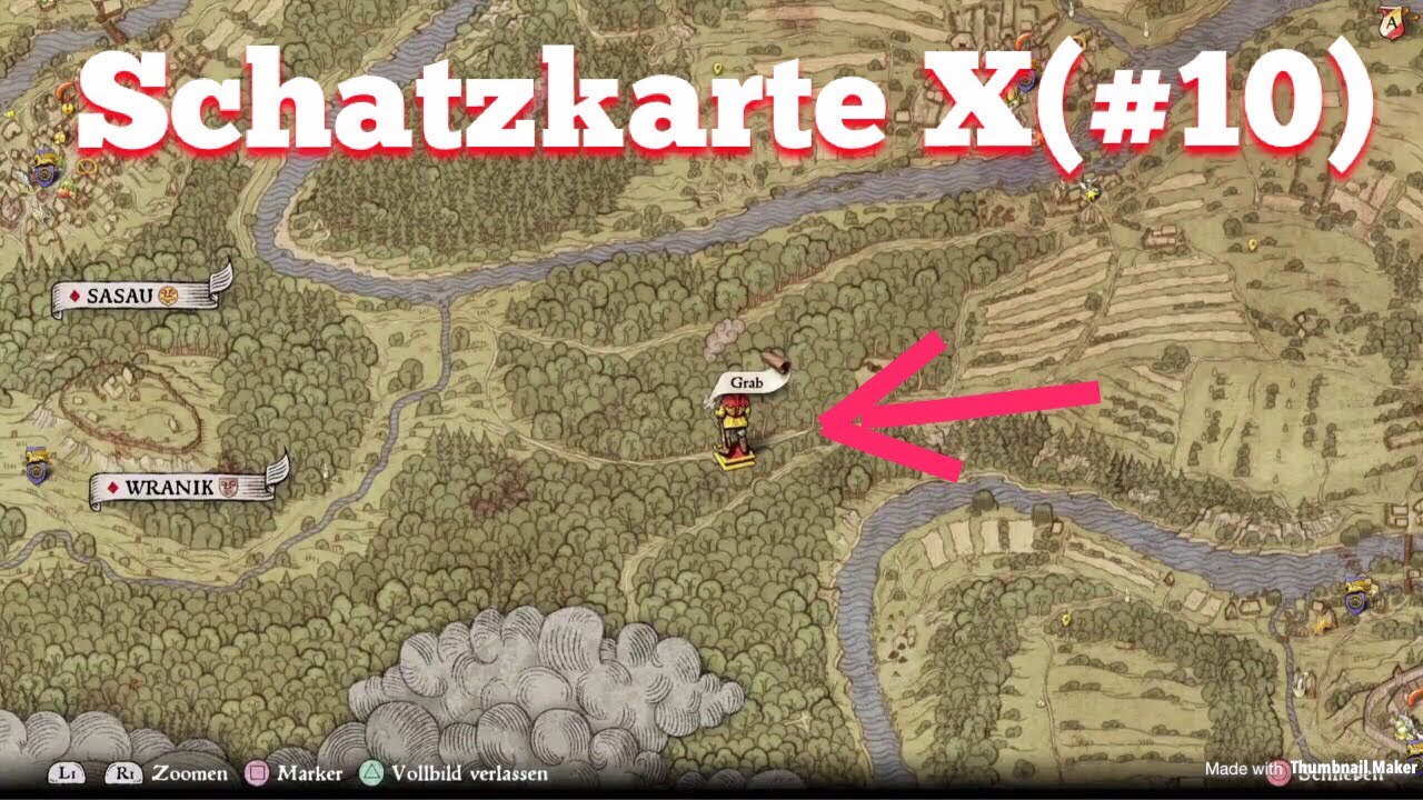 Schatzkarte X (#10) - Fundort des Schatzes - Kingdom Come Tutorial