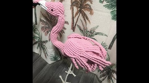 Crafting Paradise: 3D Macrame Flamingo Tutorial Part 2 for Whimsical Creations!!