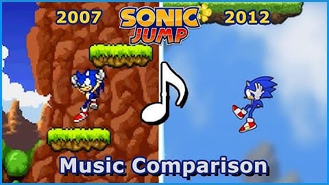Sonic Jump 2007 vs 2012 Music Comparison