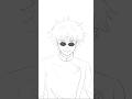 How to draw Gojo #gojo #gojodrawing #jjk #jujustukaisen #gojosatoru