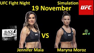 Дженнифер Майя против Марины Мороз БОЙ В UFC 4/ UFC FIGHT NIGHT