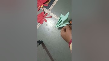 Tips To cut paper in the shape of maple leaves are very simple।Leaves kese bhnaye । Leaves cutting