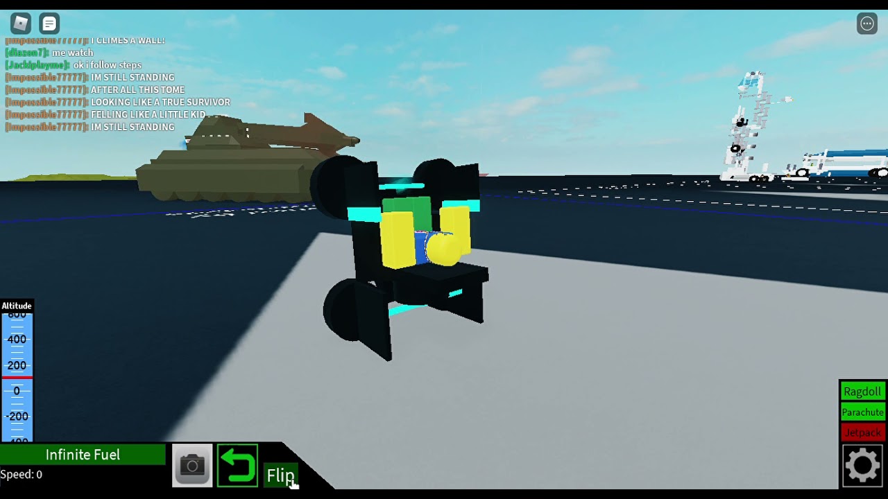 Roblox plane crazy |tutorial how to make a HoverCraft.