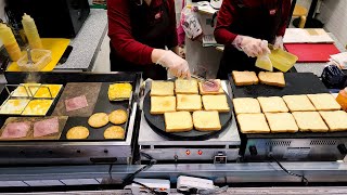 The Best Toast, Самое популярное меню Isaac Toasts, Сыр, бекон, картофельные тосты, корейская еда