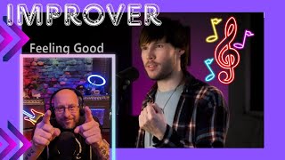 Improver Feeling Good (BeatBox Cover) First Listen (Reaction)🔥 My Guy Can Sing Too!!