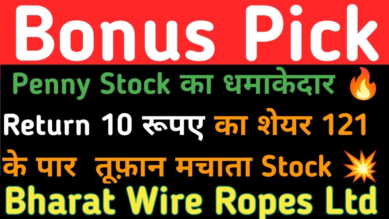 Penny Stock Bharat Wire Ropes 💥 सरपट दौड़ लगाता शेयर 🔥10 से आज भाव