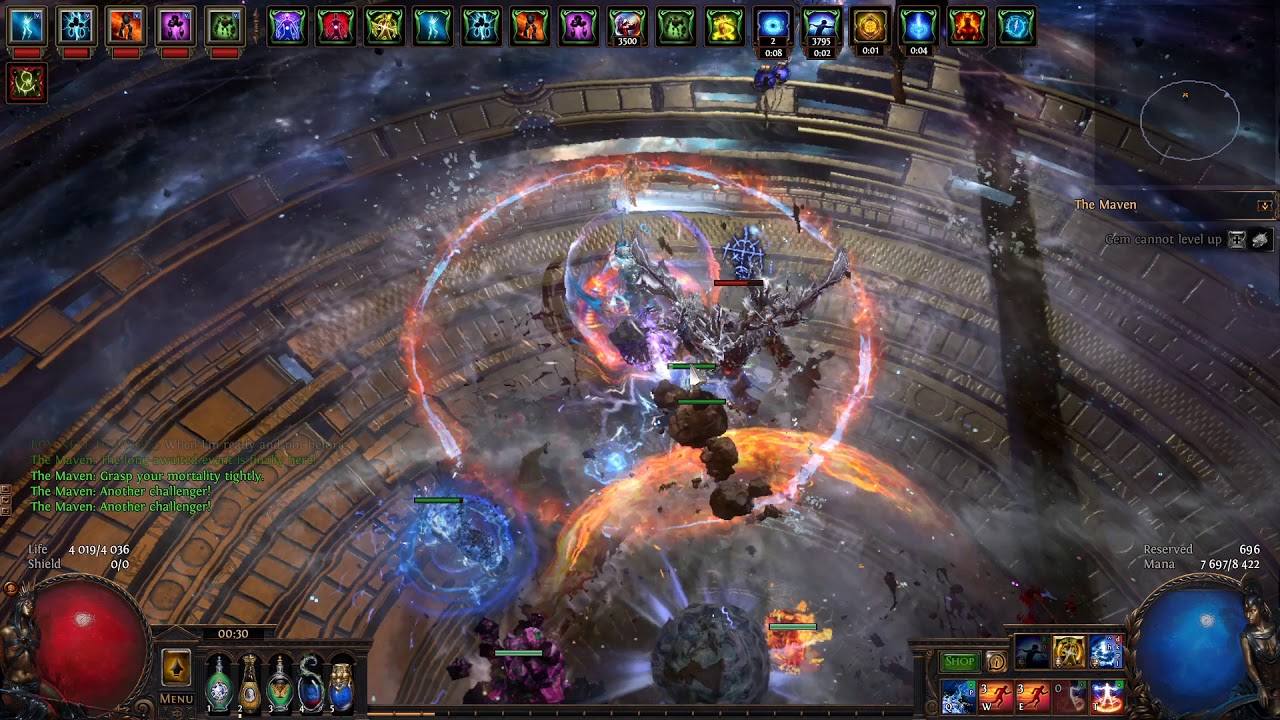 Frost bomb elementalist vs The Hidden invitation